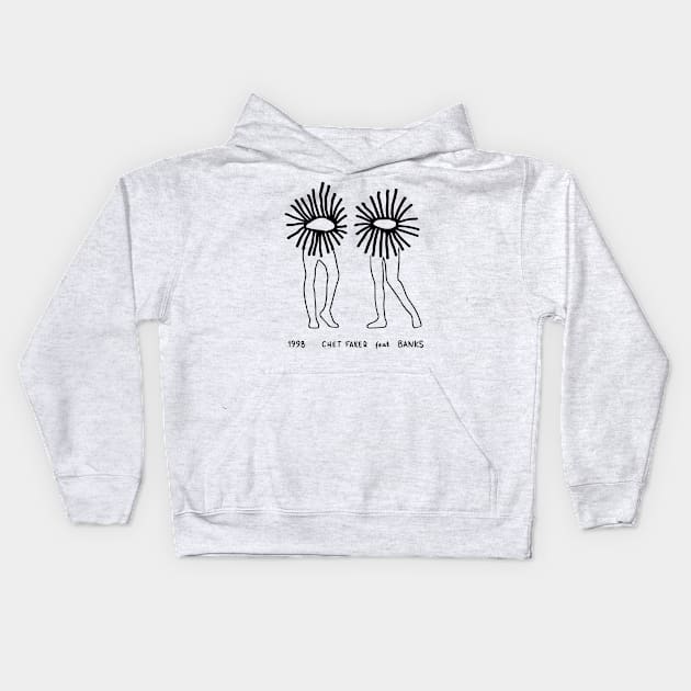 Chet Faker and Banks Kids Hoodie by FaixaPreta